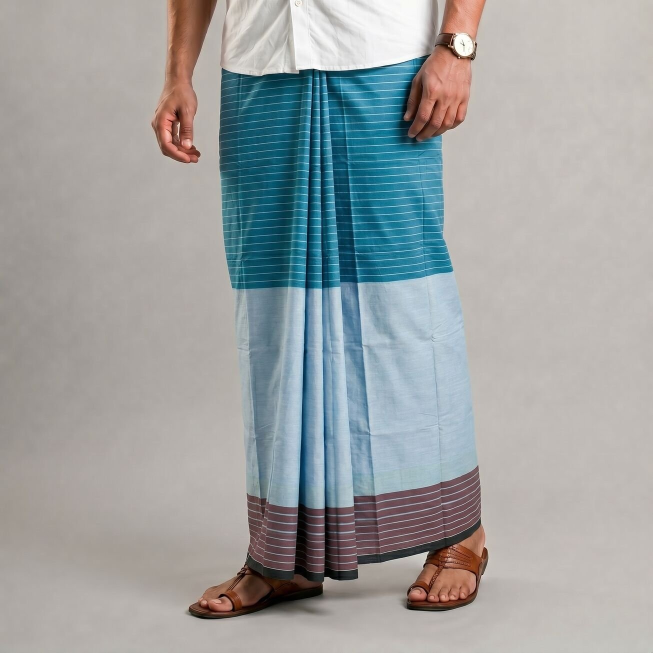 TP16 কোডঃ TP 16 – Super Soft TWO PART Check Lungi - Image 1
