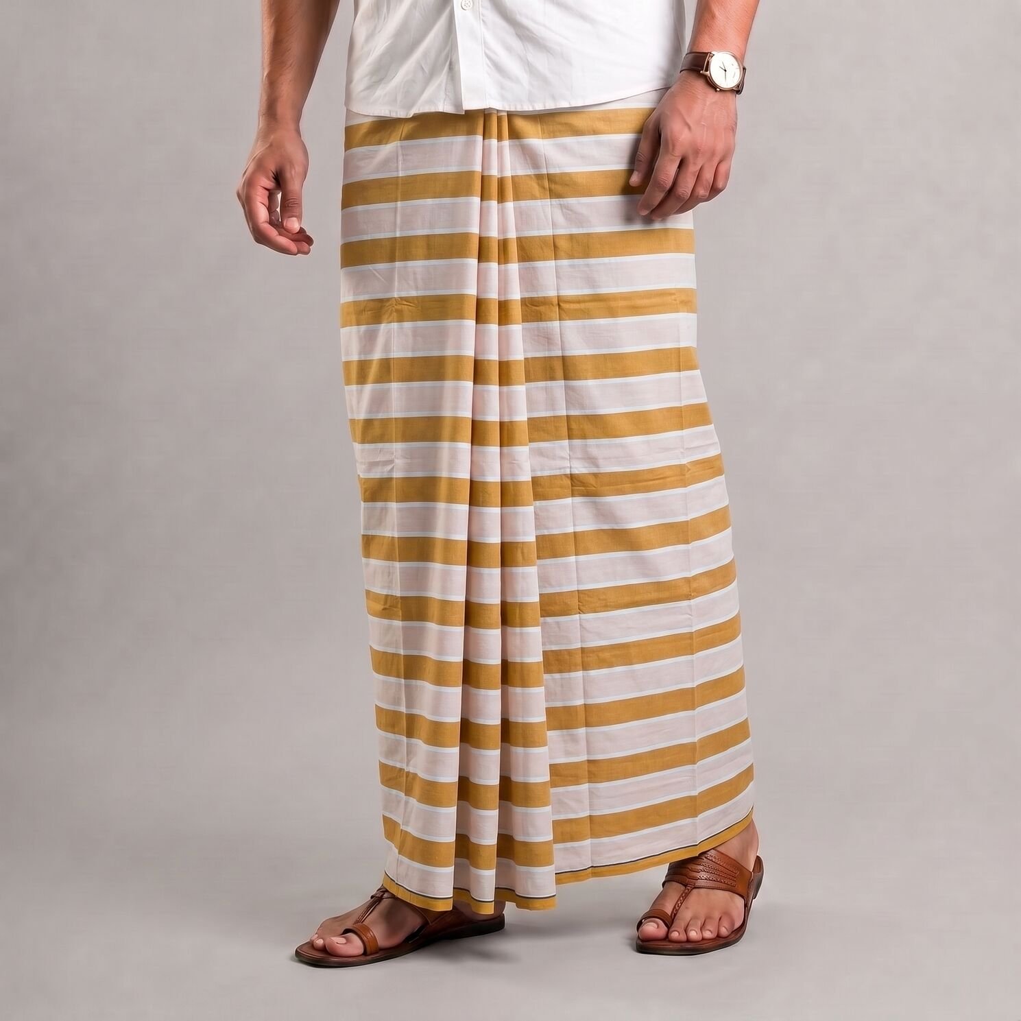 SL-3 কোডঃ SL-3 Soft Cotton Plain Check Lungi - Image 1